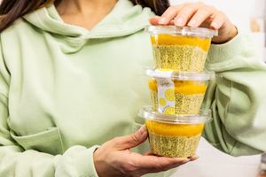 Peach Chia Parfait  at Green & Tonic in Westport