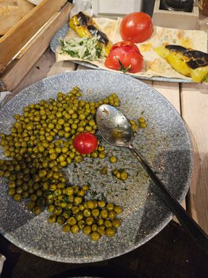 Peas (request no butter) at Lavash Restaurant in Yerevan