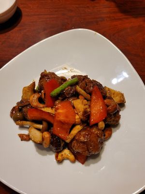 Soymeat with Cashews at China Dining Hiten in Nara