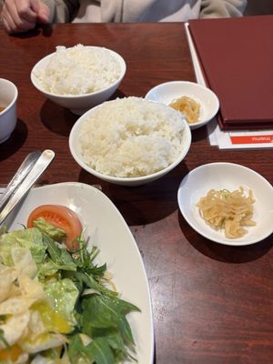 Rice and pickles  at China Dining Hiten in Nara