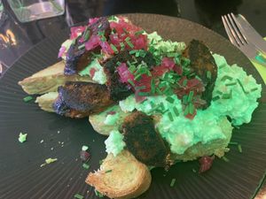 Scrambled tofu at Veginity in Dublin