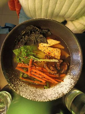 Noodle ramen at Veginity in Dublin