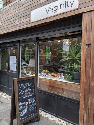 view from the street at Veginity in Dublin