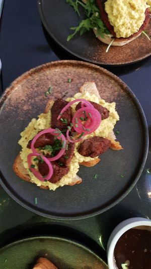 Chorizo Scramble at Veginity in Dublin