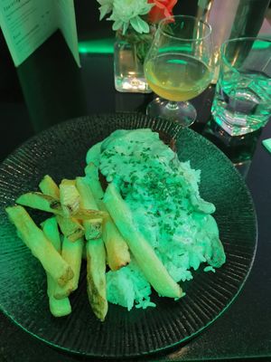 The seitan steak (it tasted better than it looked) at Veginity in Dublin