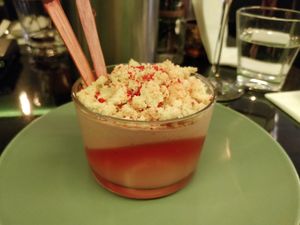 Summer Rhubarb Dessert at Veginity in Dublin