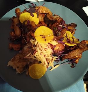 Tofu mit Austernpilzen at Veginity in Dublin