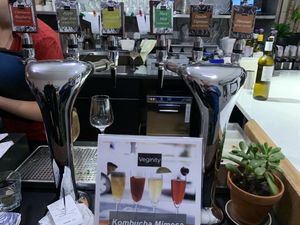 Kombucha selection  at Veginity in Dublin