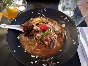 Vietnamese mushroom pho at Veginity in Dublin
