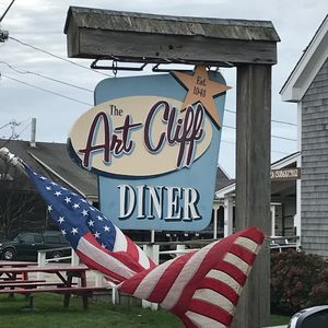 Sign at Art Cliff Diner in Vineyard Haven
