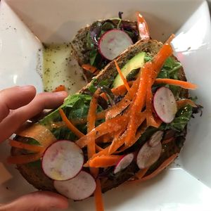 Avocado toast at Art Cliff Diner in Vineyard Haven