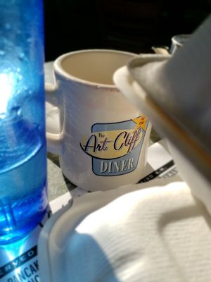 Art Cliff Diner Tea and Almond "Milk" at Art Cliff Diner in Vineyard Haven