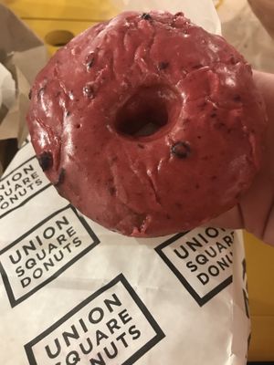 Best donut I’ve ever had my omni husband enjoyed too at Union Square Donuts in Boston
