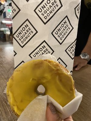 Vegan mango ginger at Union Square Donuts in Boston