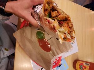 Tofu vegan burrito at Trippy Taco in Fitzroy