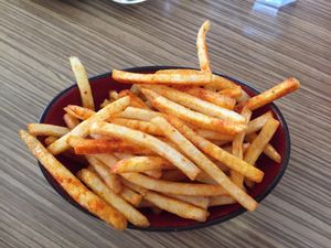 Trippy fries at Trippy Taco in Fitzroy