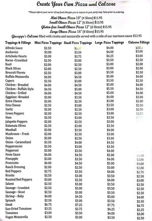  at Giuseppe's in Meredith