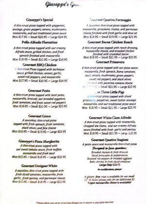  at Giuseppe's in Meredith