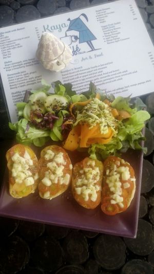Bruschetta  at Kaya Caffe in Koh Lanta
