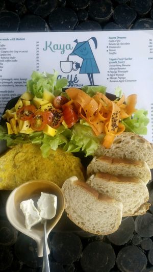 Veggy omelette  at Kaya Caffe in Koh Lanta