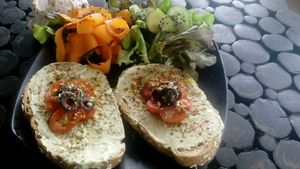 Vegan Bruschetta  at Kaya Caffe in Koh Lanta