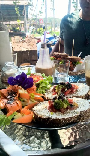 Vegan bruschetta at Kaya Caffe in Koh Lanta