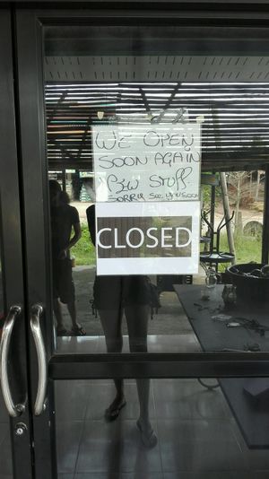 closed  at Kaya Caffe in Koh Lanta