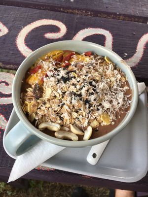 Chocolate Dream smoothie bowl  at Kaya Caffe in Koh Lanta