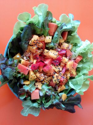 Papaya salad at Kaya Caffe in Koh Lanta