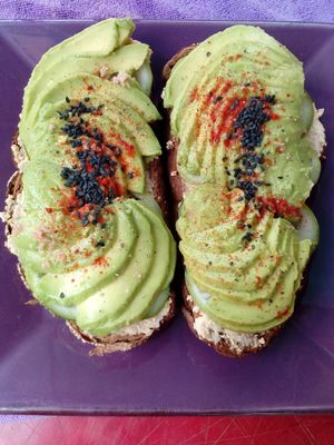 Hummus Avocado toast at Kaya Caffe in Koh Lanta