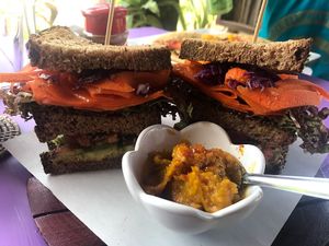 Huge sammich! at Kaya Caffe in Koh Lanta
