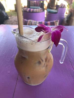 Soy Iced Latte at Kaya Caffe in Koh Lanta