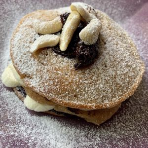 Vegan pancakes  at Kaya Caffe in Koh Lanta