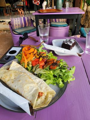 Italian bread special 2 with brownie at Kaya Caffe in Koh Lanta