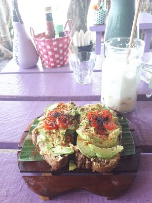 Avocado Toast with hummus at Kaya Caffe in Koh Lanta