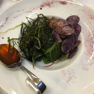 Tofu blend wrapped in cabbage at La Piazzetta in Verona