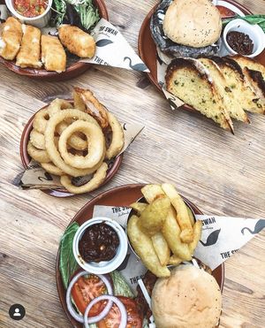 Burgers at The Swan in Cheltenham