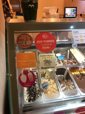 HappyCow Decal at Tom's Palette - Bugis in Central Singapore