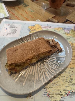 Vegan empanadas  at Ecolmado in Leon