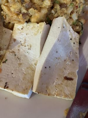 “Grilled” tofu   at Julian's in Providence