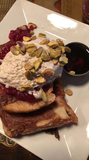 Vegan French Toast at Julian's in Providence