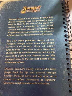   at Sheroes Hangout in Agra