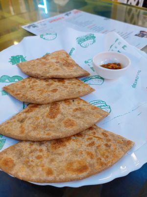 Parathas! at Sheroes Hangout in Agra