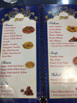 Menu at Sheroes Hangout in Agra