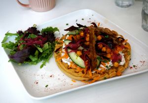 Savory Waffle at Comptoir Veggie in Paris