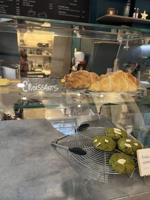 Vegan croissants  at Comptoir Veggie in Paris