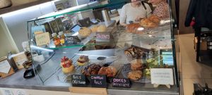 A lot of pastries at Comptoir Veggie in Paris