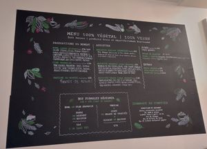 Menu September 2024 at Comptoir Veggie in Paris