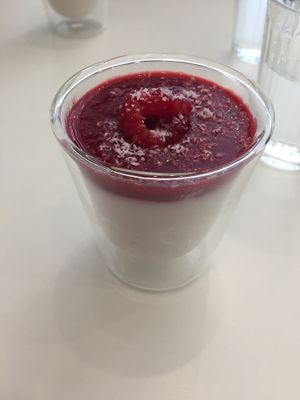 Coconut panna cotta - must try ! :) at Comptoir Veggie in Paris