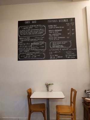 Menu at Comptoir Veggie in Paris